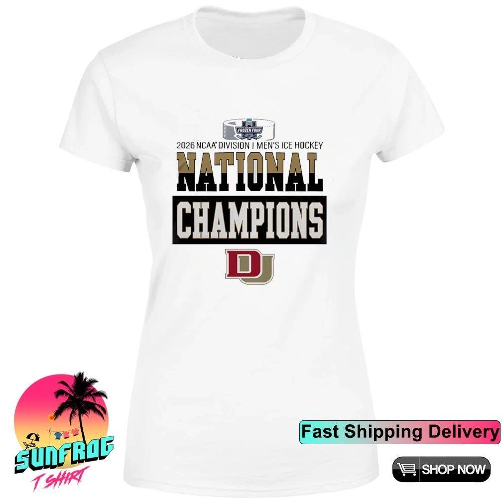 Denver Pioneers 2026 NCAA Frozen Four Men’s Ice Hockey National Champions logo shirt