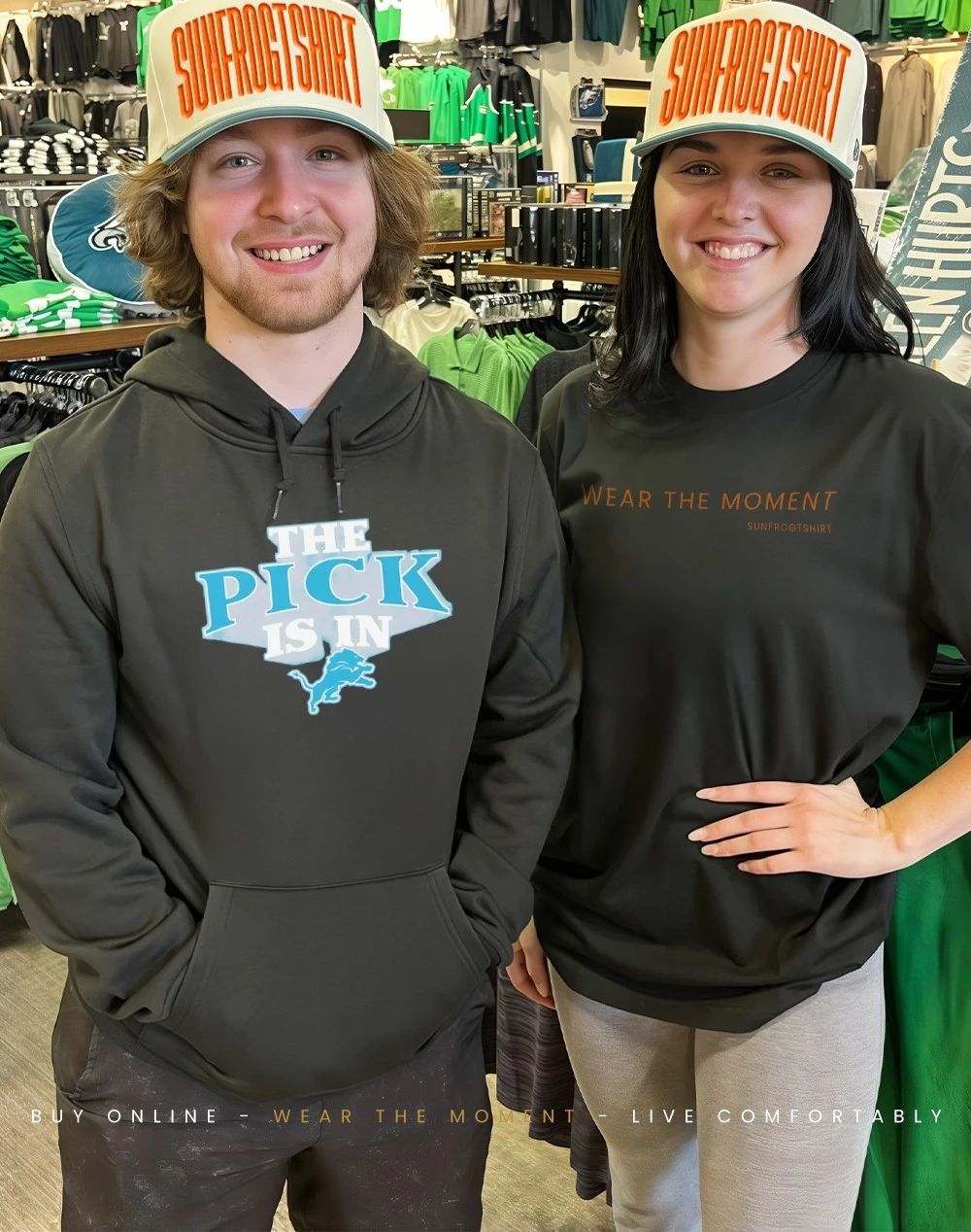 Detroit Lions The Pick Is In logo shirt
