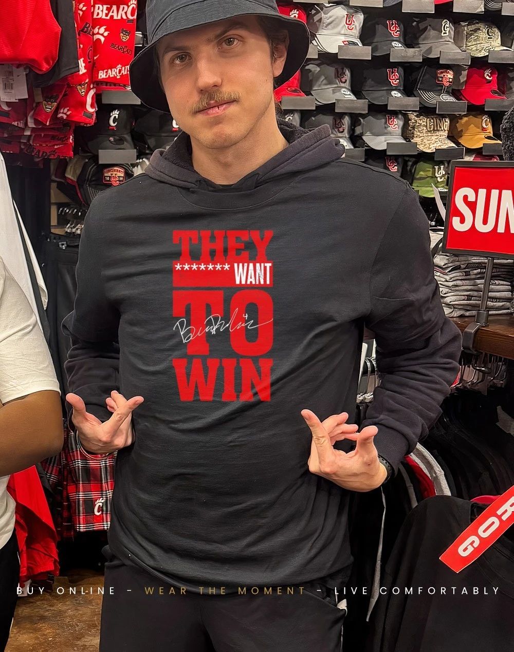 Ben Dexheimer Wisconsin hockey They want to Win signature shirt