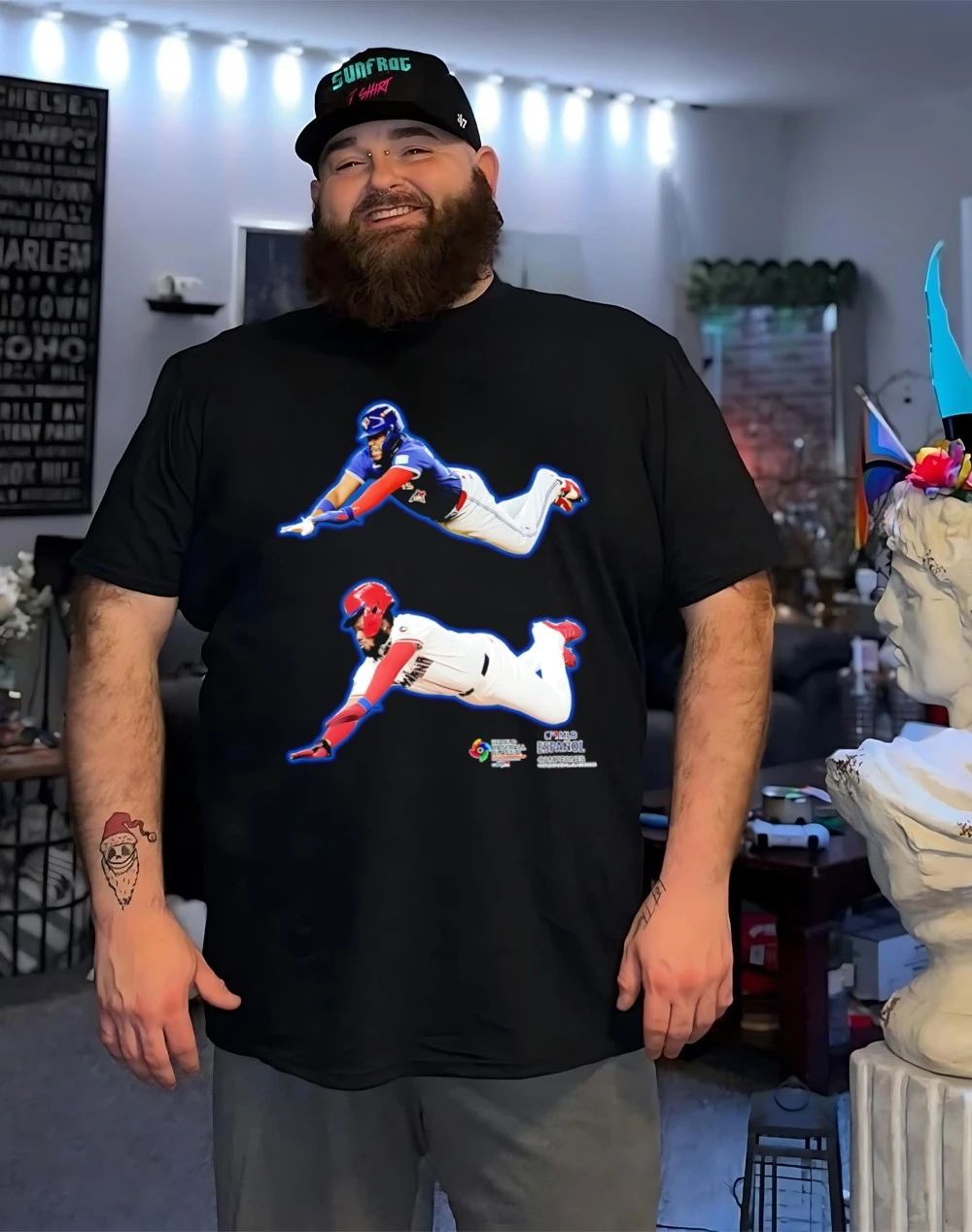 Vladimir Guerrero Jr 2026 World Baseball Classic Champions trophy shirt