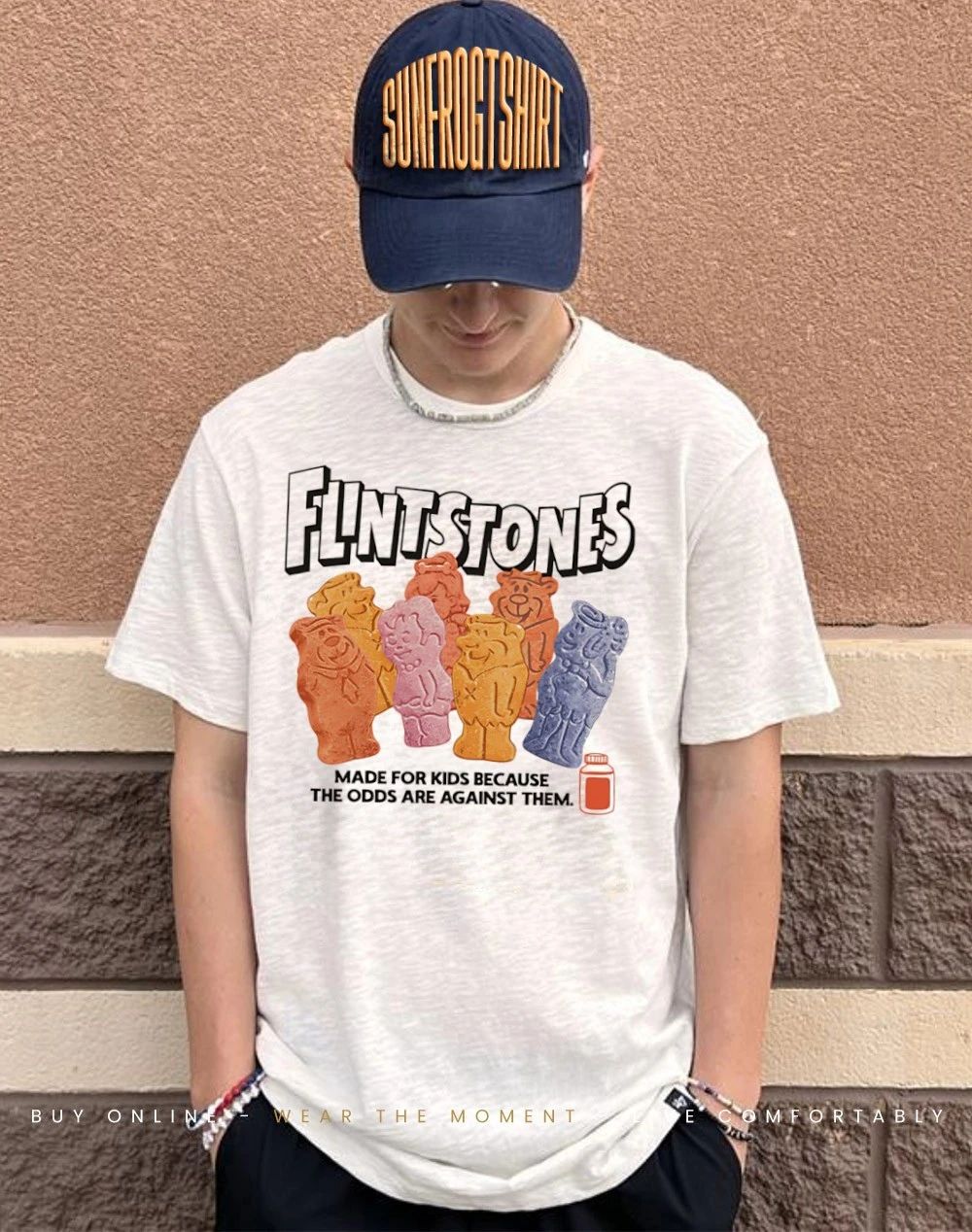 Flintstones made for kids because the odds are against them shirt