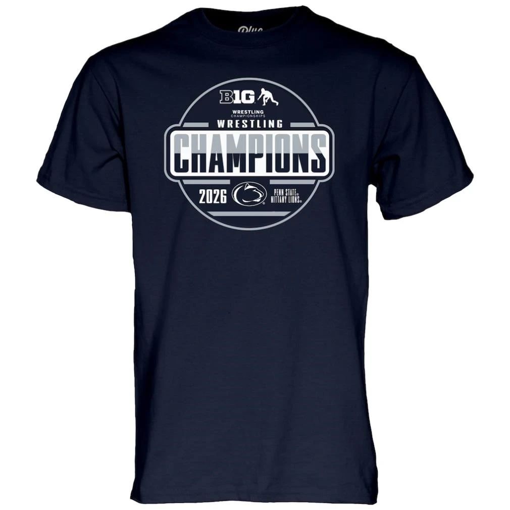 Penn State Nittany Lions 2026 Big Ten Men’s Wrestling Tournament Champions Locker Room Shirt