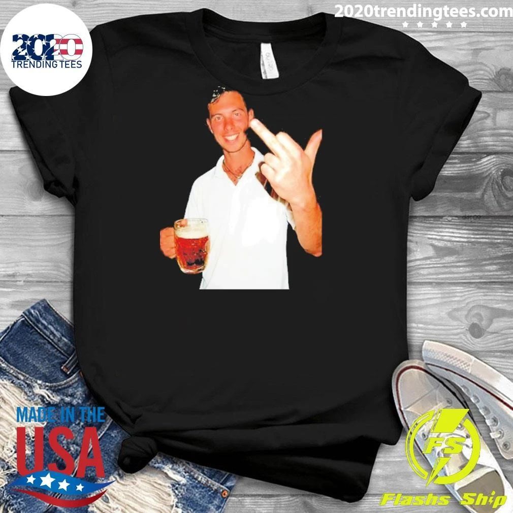 Jw Johnson Pickleball Middle Finger And Beer Shirt