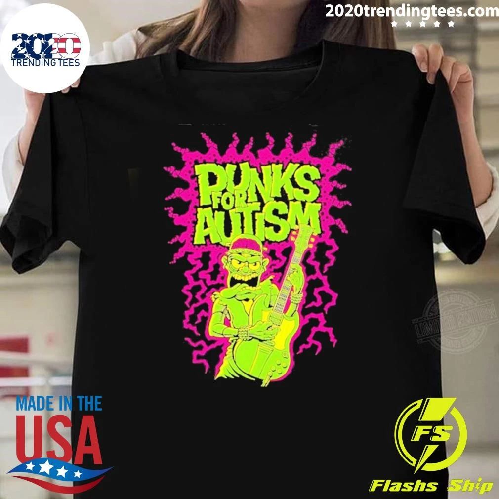 Punks For Autism Punk Rock Frankenstein Shirt