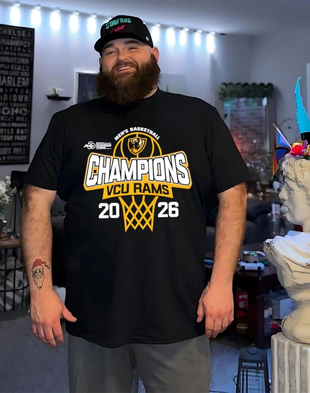 VCU Rams 2026 A-10 Men’s Basketball Tournament Champions shirt