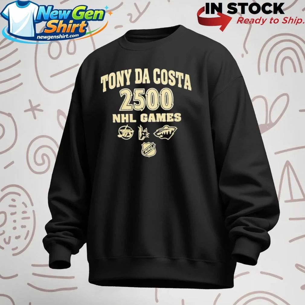 Tony Da Costa 2500 NHL Games Shirt