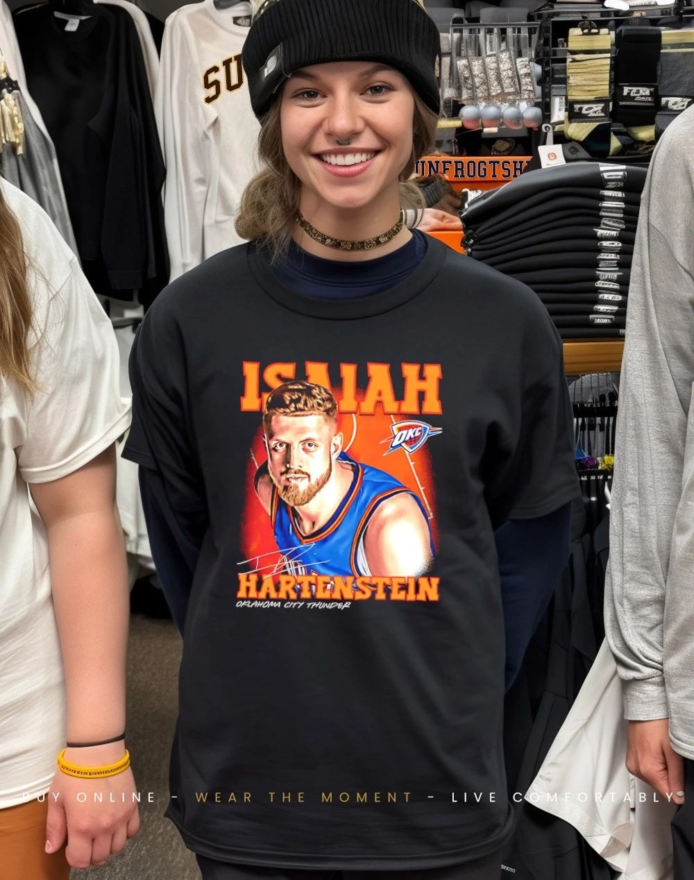 Isaiah Hartenstein Oklahoma City Thunder Airbrush shirt