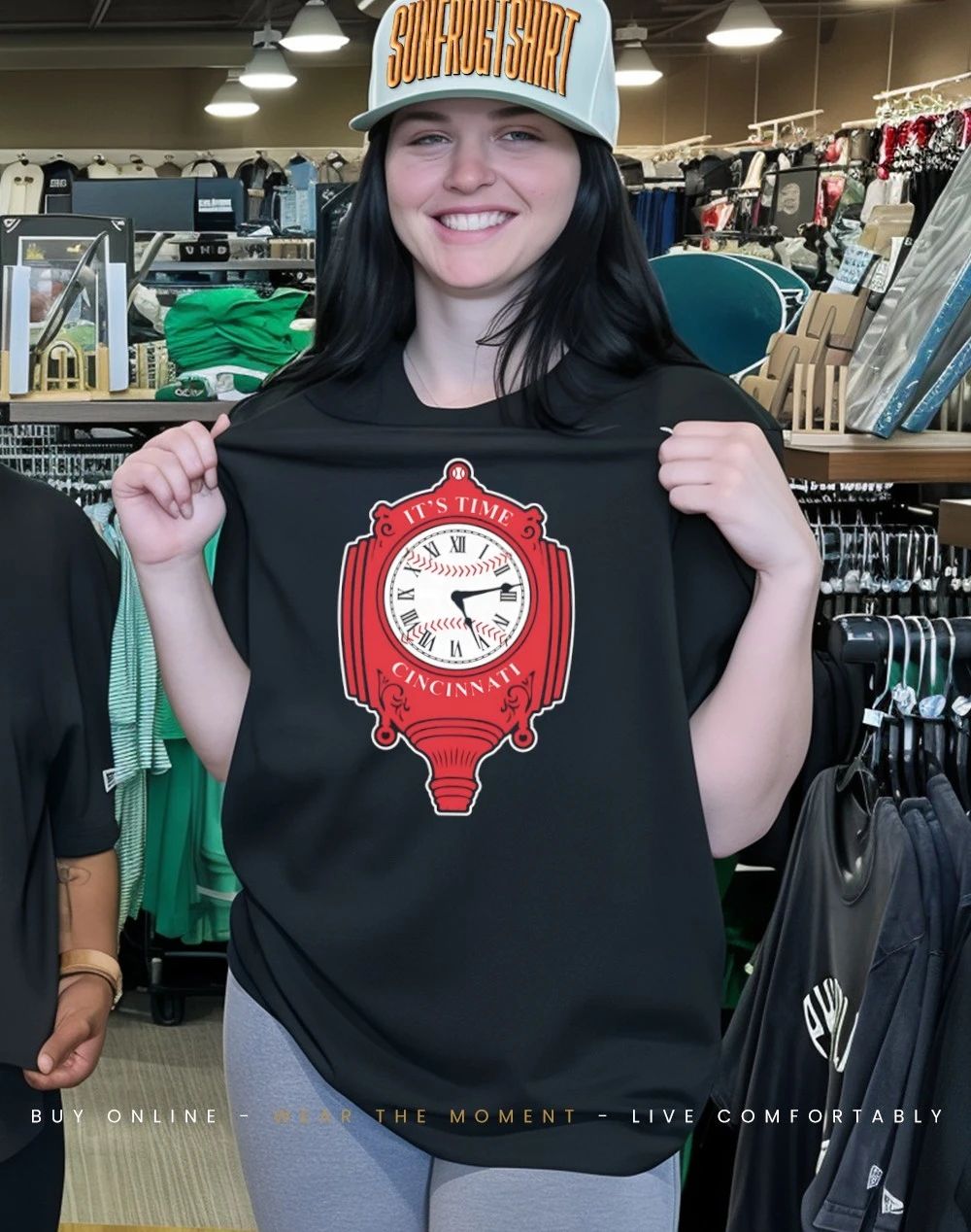It’s time o’clock Cincinnati Reds shirt