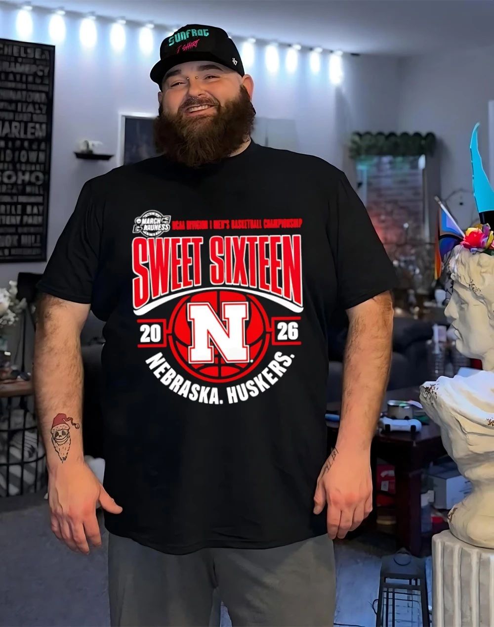 Nebraska Huskers Men’s Basketball 2026 NCAA March Madness Sweet 16 shirt