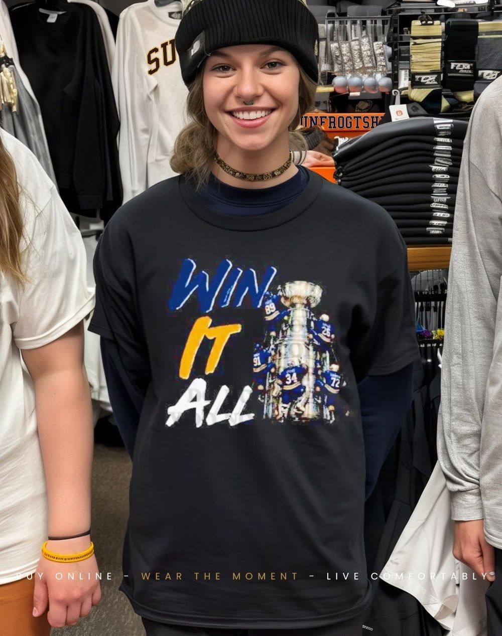 Buffalo Sabres Win It All 2026 Stanley Cup Playoffs front and back shirt