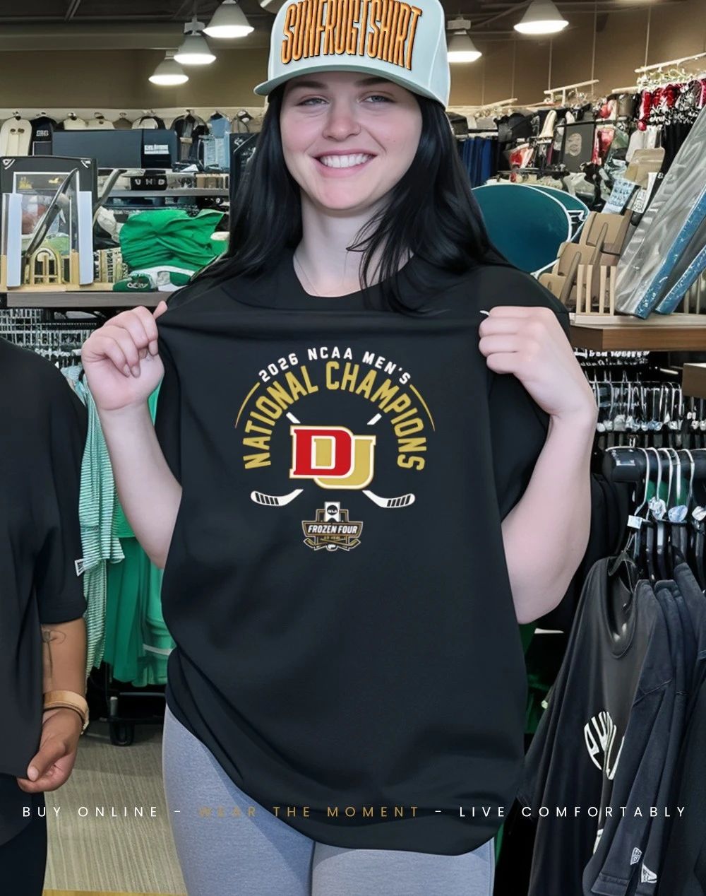 Denver pioneers Men’s Ice Hockey National Champions ’26 retro shirt