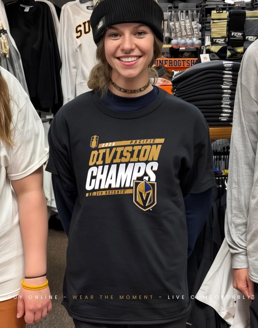 Vegas Golden Knights 2026 Pacific Division Champions Locker Room shirt