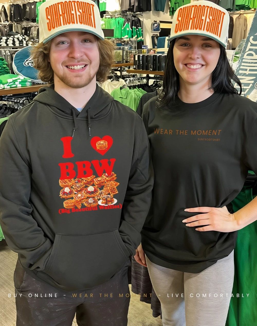 I love BBW Big Beautiful Waffles graphic shirt