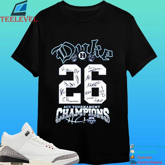 Duke 2026 Acc Tournament Champions Shirt