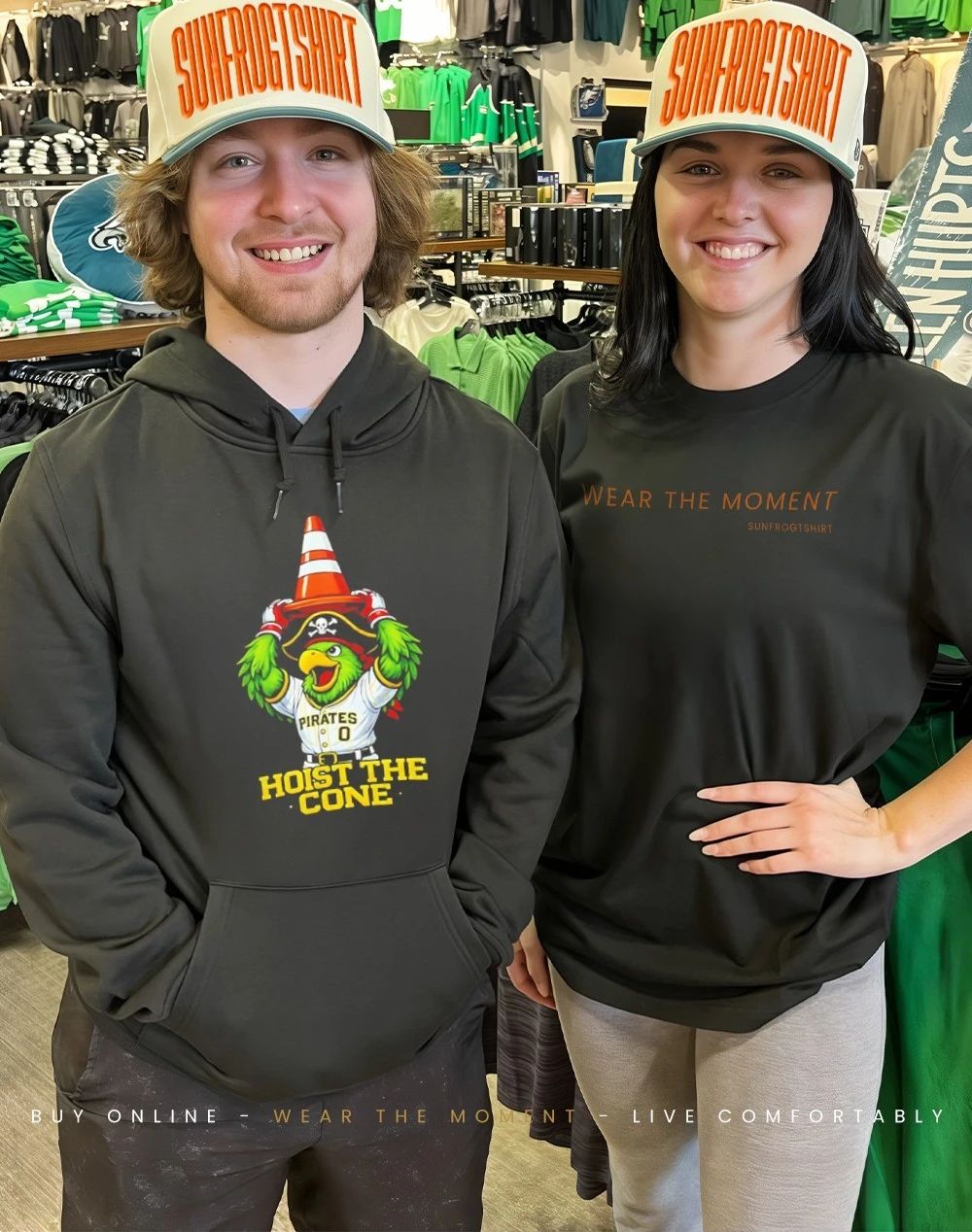 Hoist The Cone Mascot Pittsburgh Baseball Funny shirt