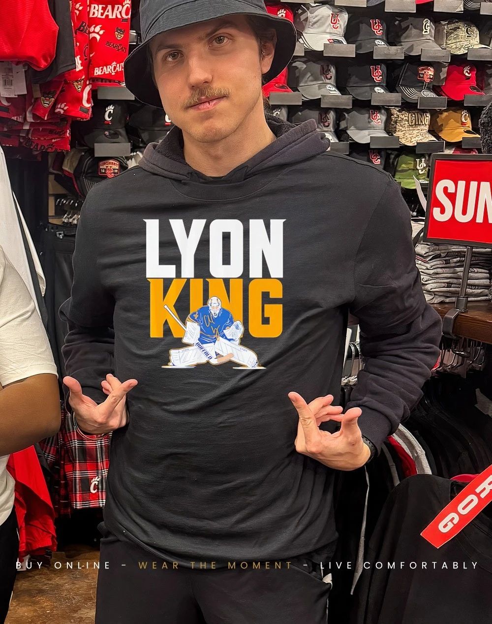 Alex Lyon Buffalo Sabres The Goalie King shirt