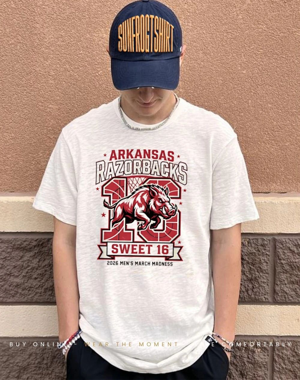 Arkansas Razorbacks Sweet 16 2026 Men’s March Madness mascot shirt