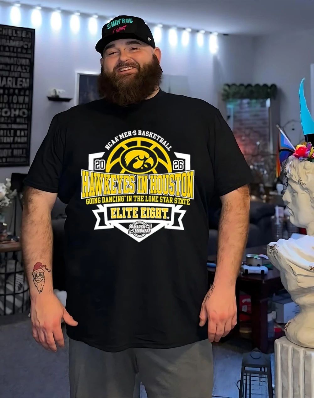 Iowa Hawkeyes 2026 Men’s Basketball Elite 8 Bound going dancing in the lone star state shirt