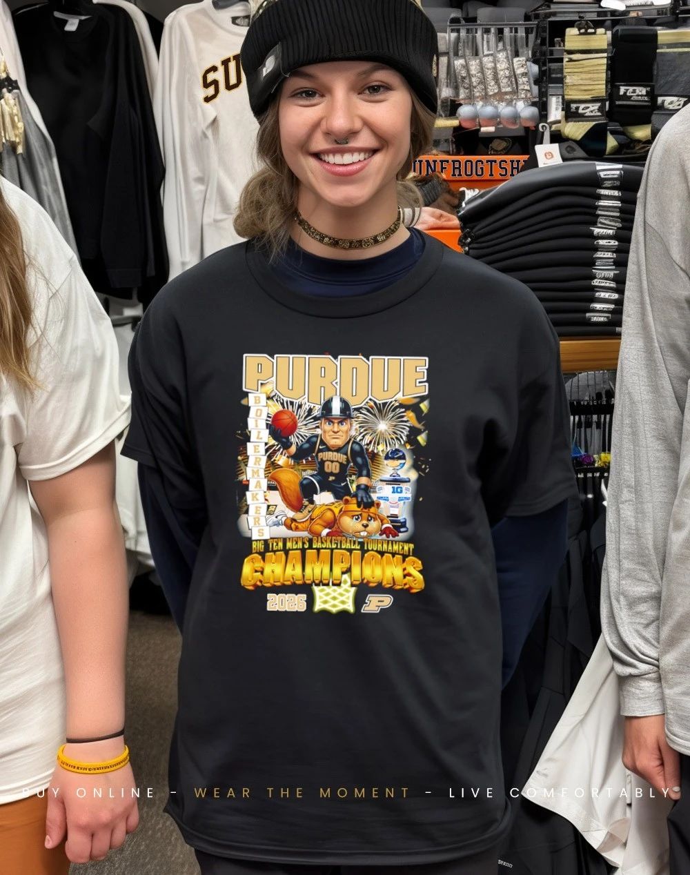 Purdue Boilermakers 2026 Big Ten Men’s Basketball Tournament Champions mascot shirt