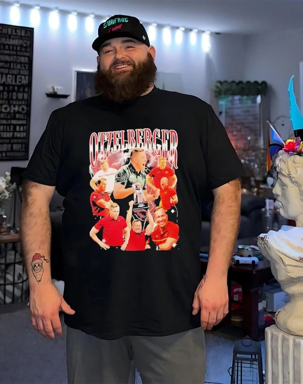 TJ Otzelberger player collage shirt