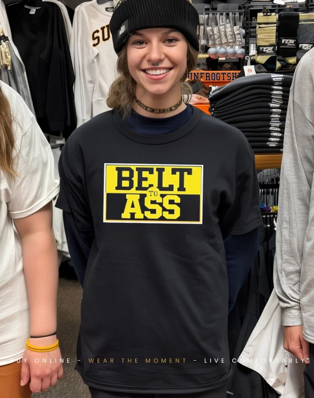 Michigan belt to ass shirt