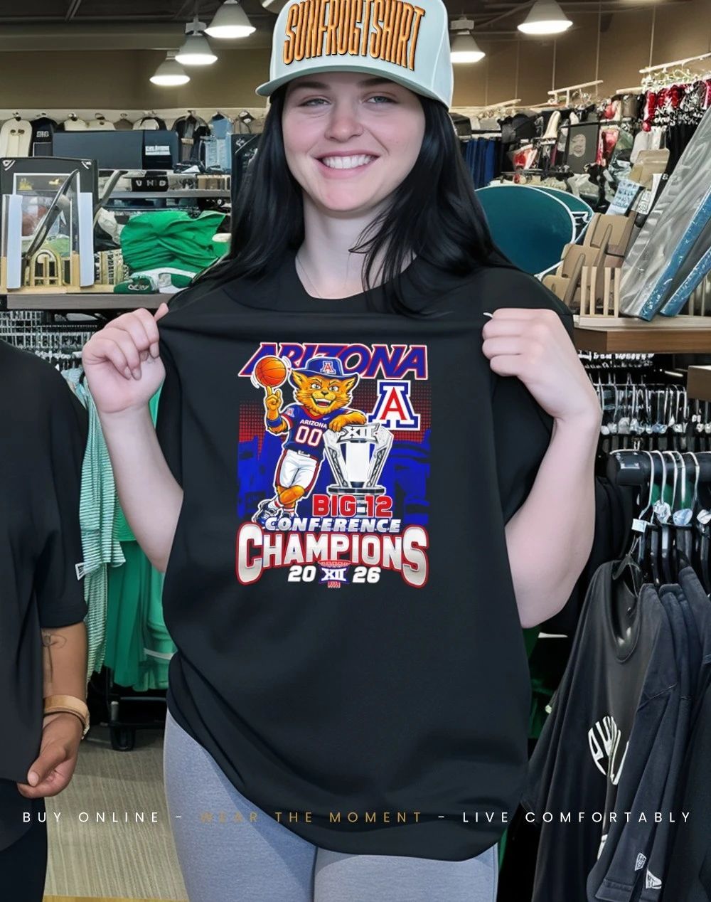 Arizona Wildcats 2026 Big 12 Tournament Championship Champions mascot shirt