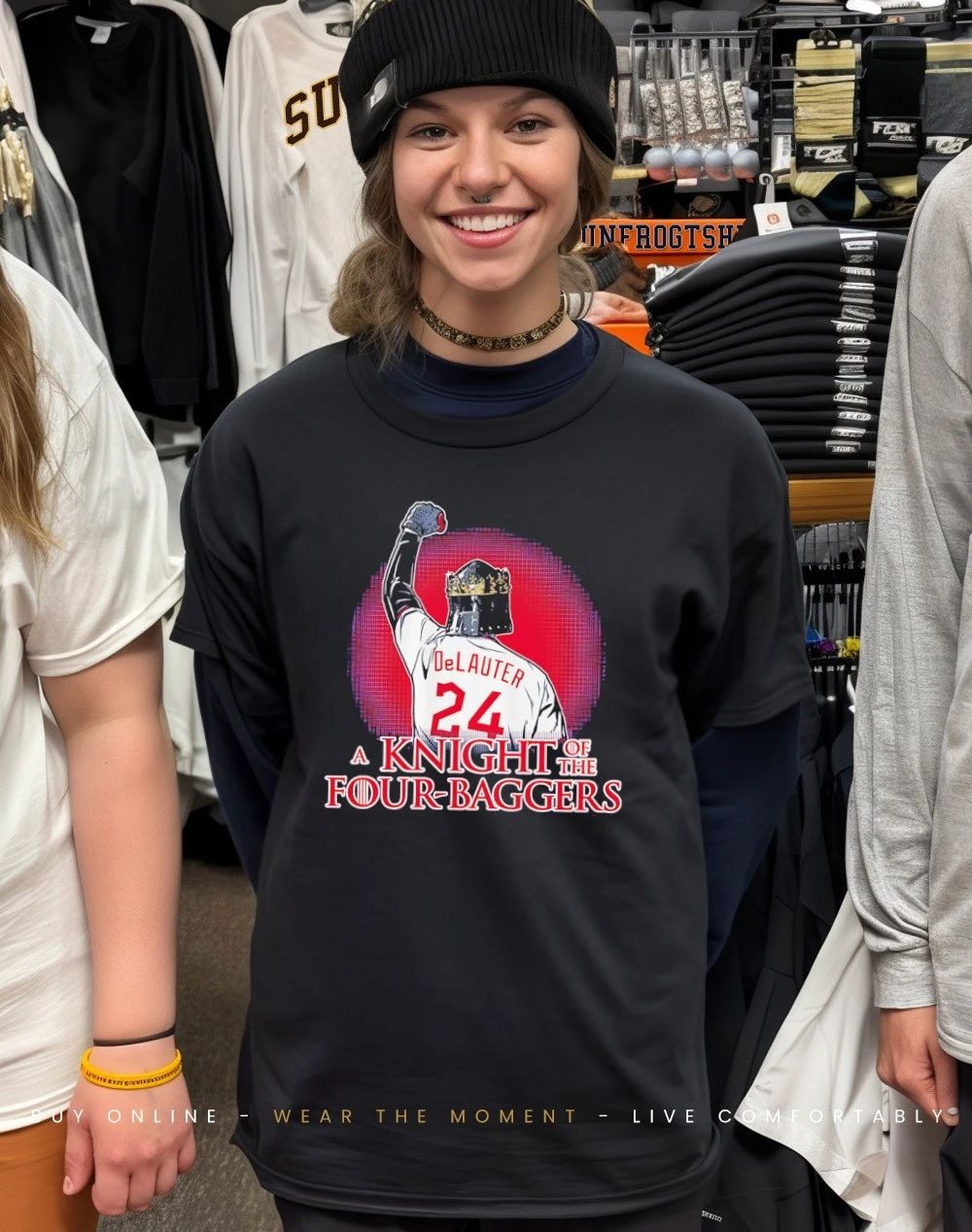 Chase DeLauter Cleveland Guardians A Knight Of The Four-Bagger shirt