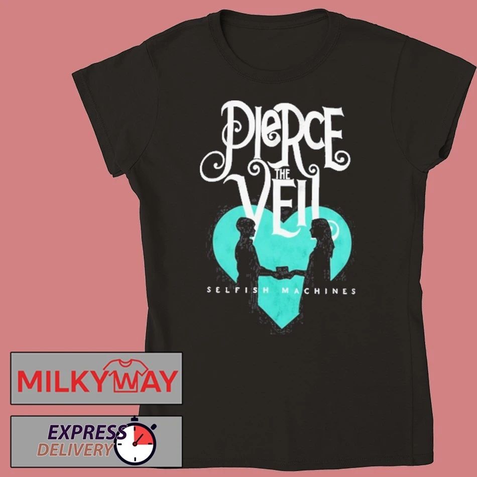 Pierce The Veil Selfish Machines Logo Heart Stack shirt