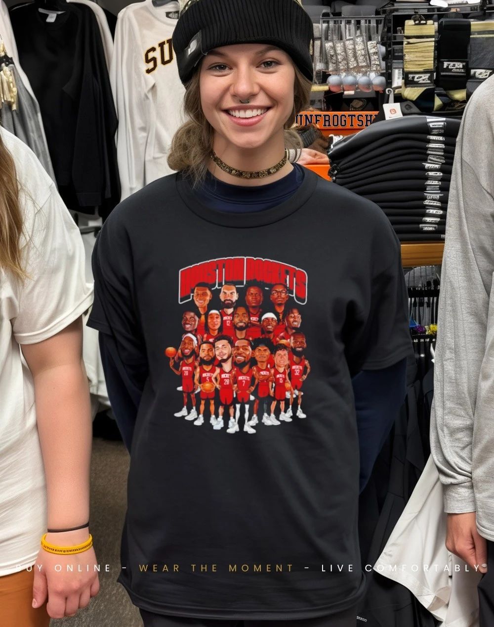 Houston Rockets 2026 Playoffs Caricatures shirt