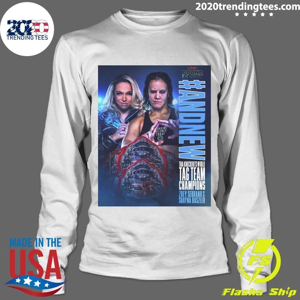 And New Knockouts World Tag Team Champions Zoey Serrano and Shayna Baszler Shirt