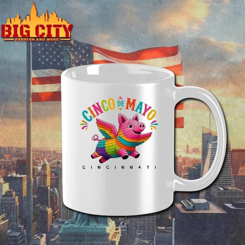Original Cinco de Mayo Flying Pig Piñata Shirt