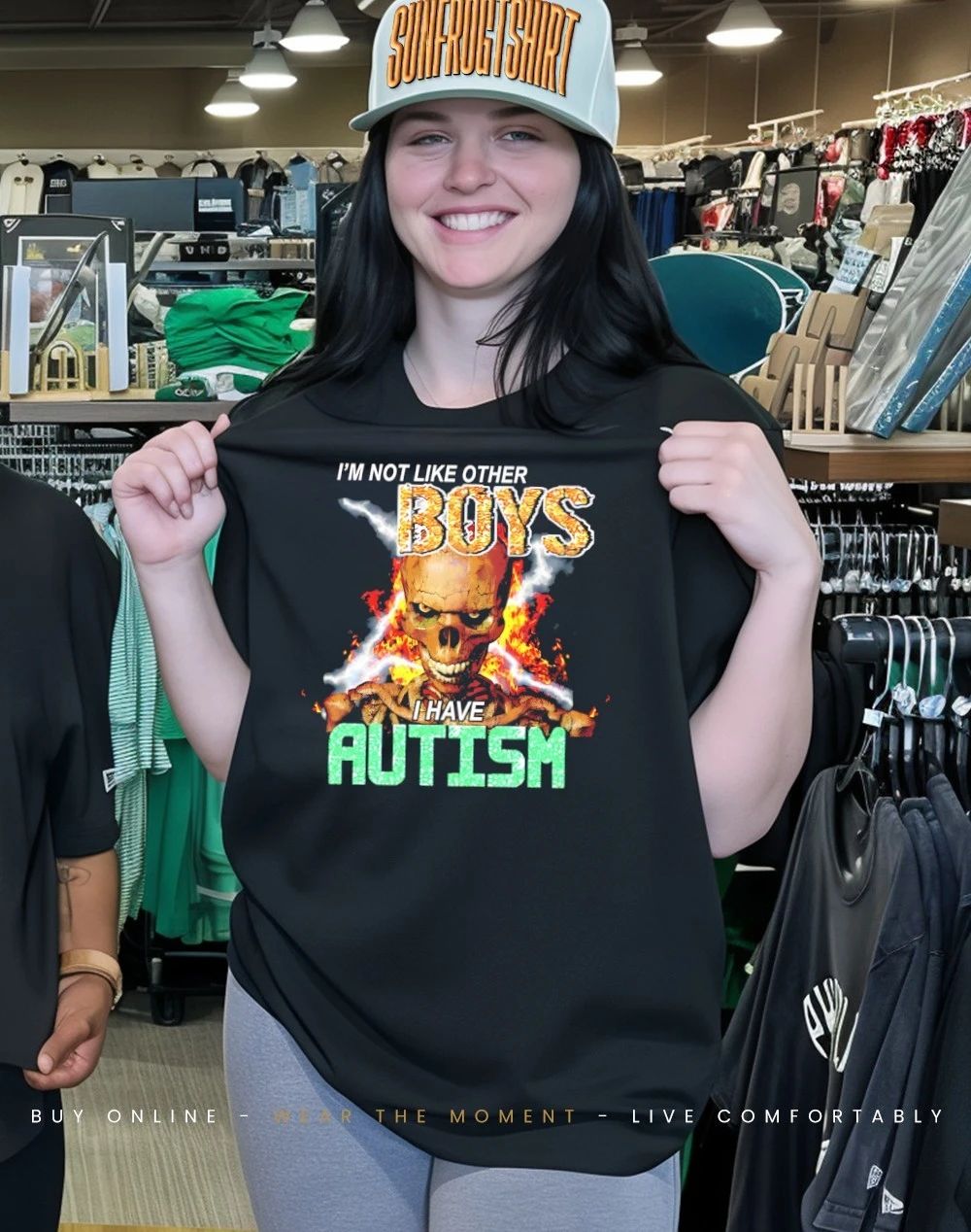 I’m not like other boys I have Autism skull shirt