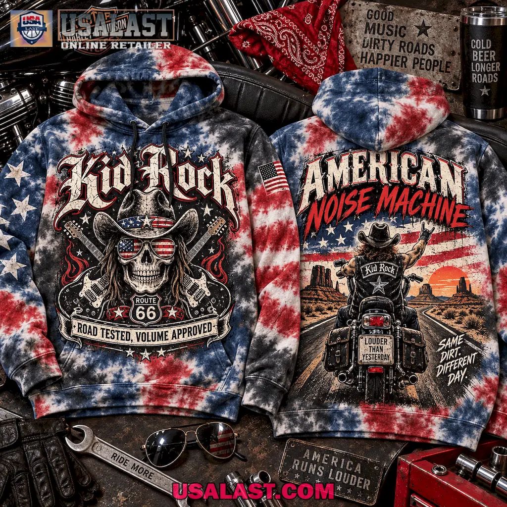Kid Rock American Noise Machine Biker Hoodie for Road-Tested Rebels