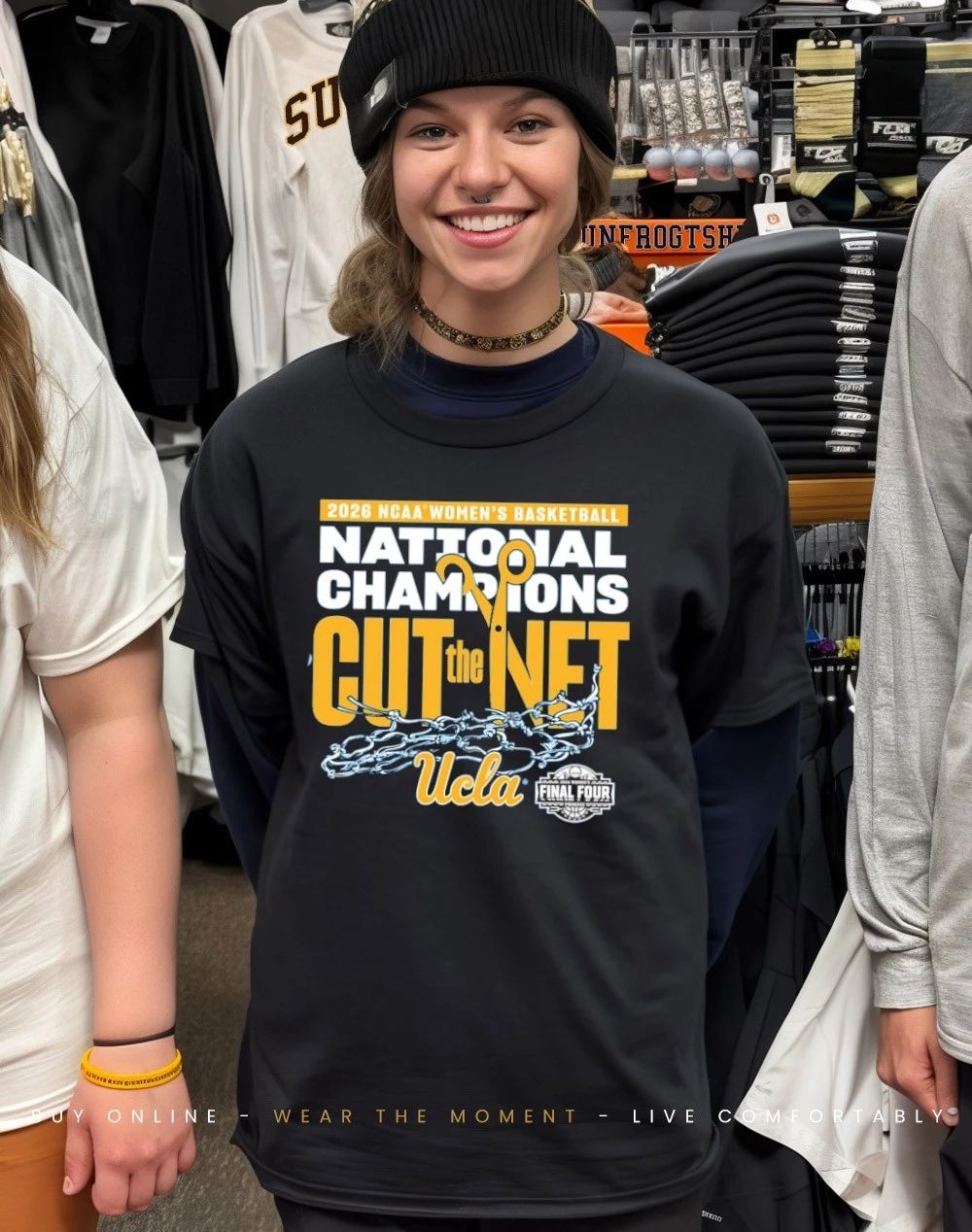 UCLA Bruins 2026 Women’s Basketball National Champions Cut the Net shirt