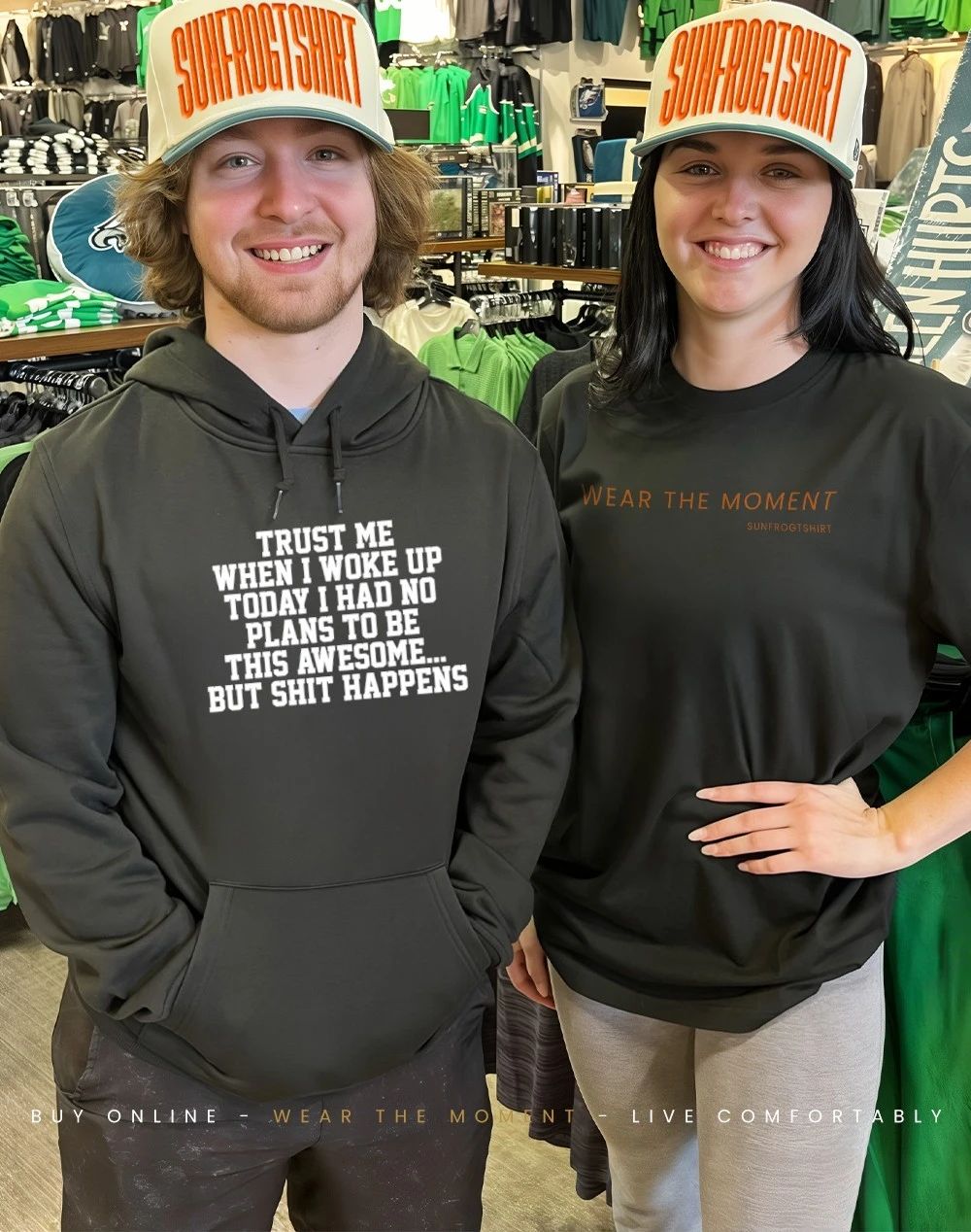 Trust me when I woke up today I had no plans to be this awesome but shit happens shirt