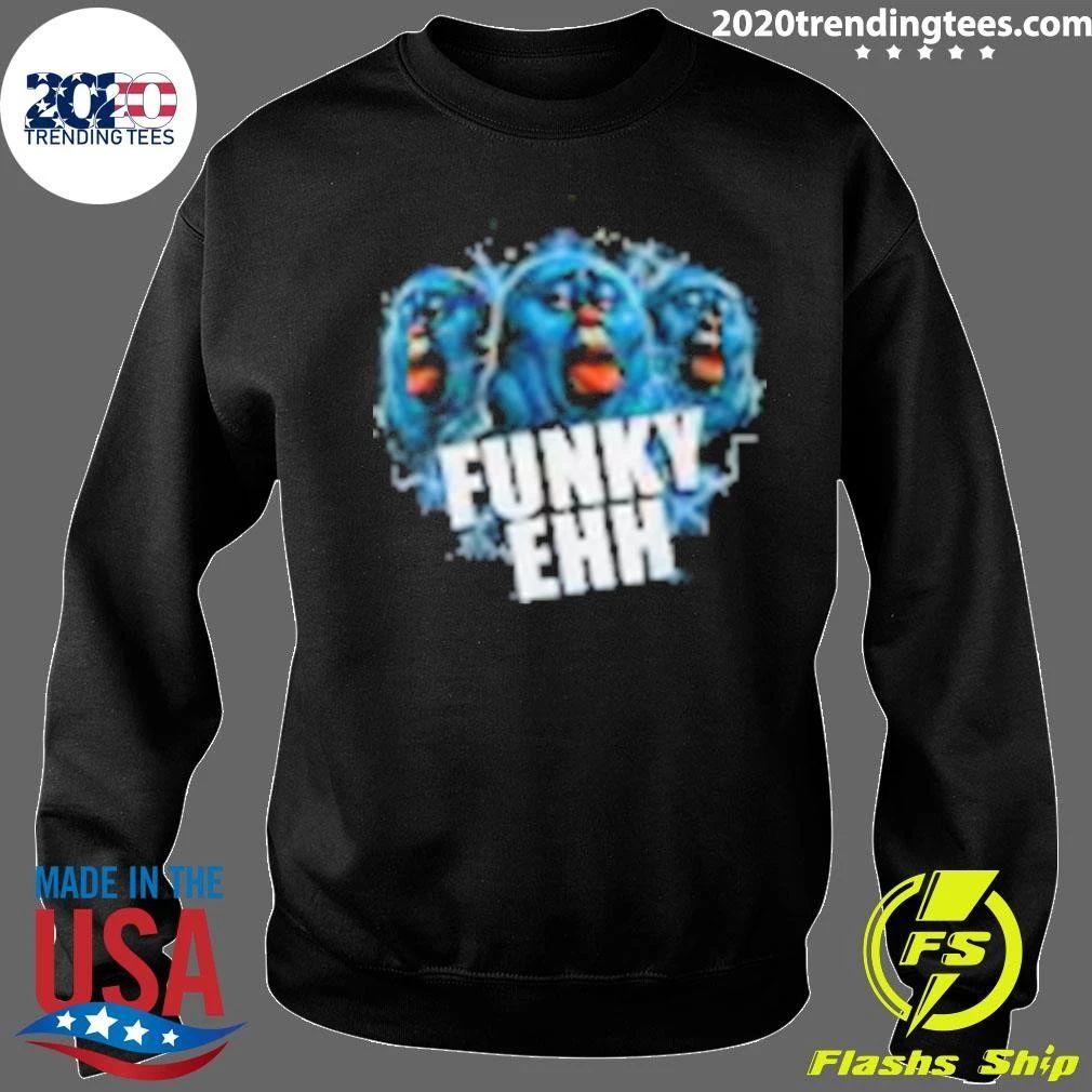 Funky Ehh Weird Glossy Blue Blob Meme Shirt
