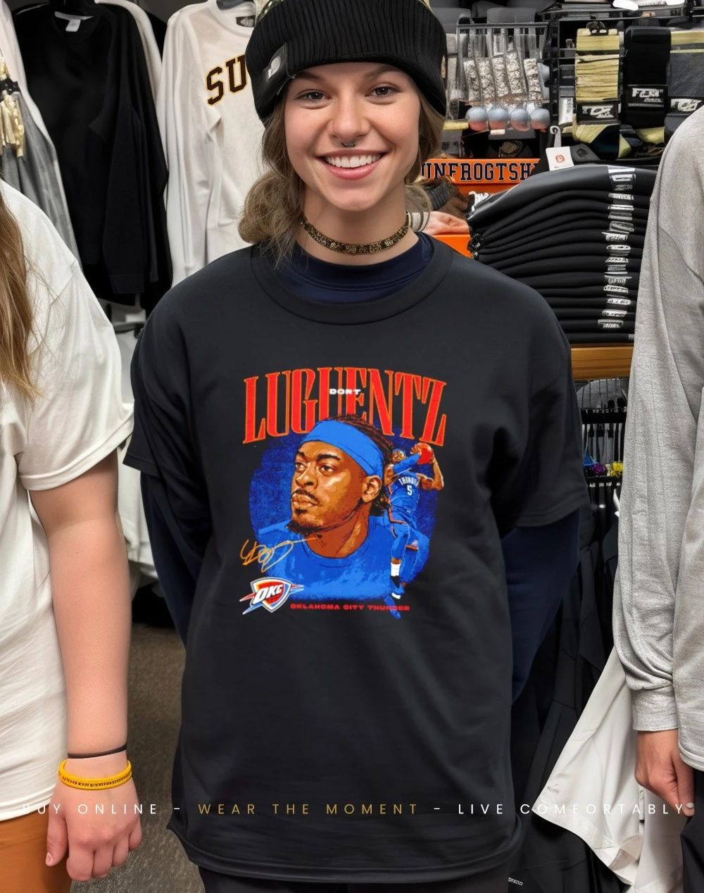 Luguentz Dort Oklahoma City Thunder Dual signature shirt