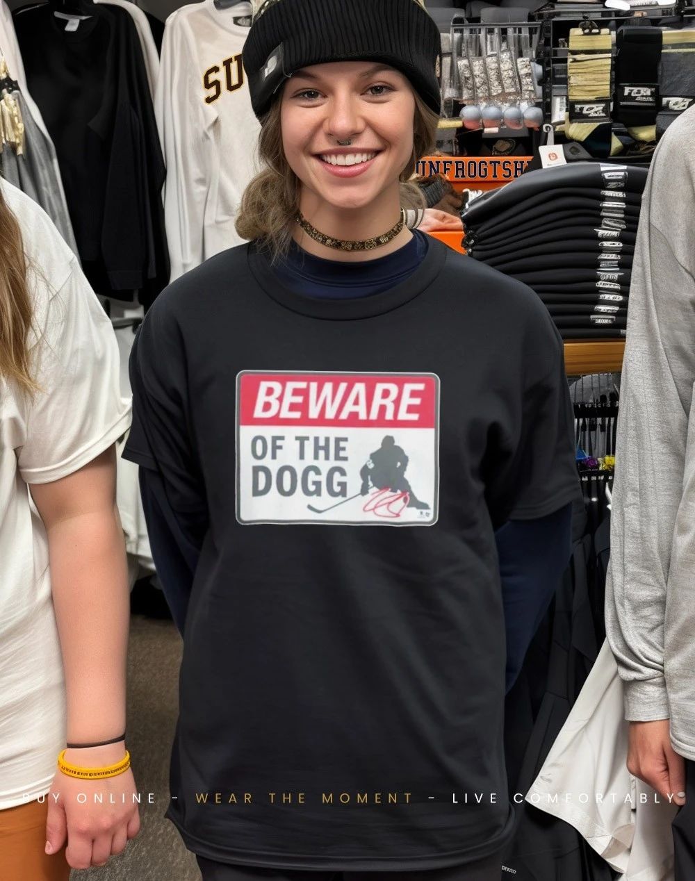 Nathan Mackinnon Beware Of The Dogg Sign Shirt