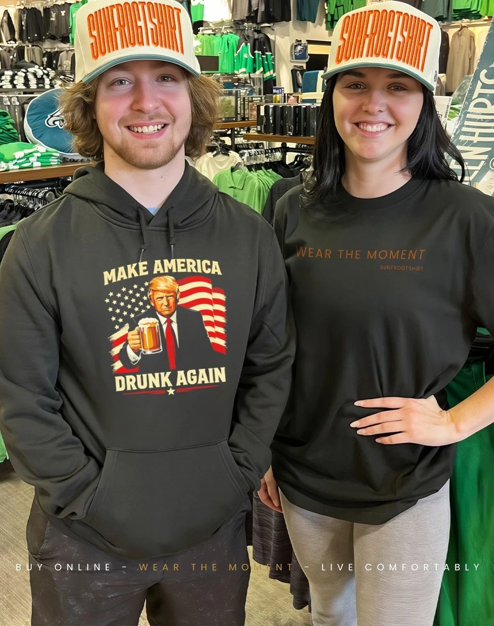 Make America Drunk Again Funny Trump Patriotic Graphic shirt