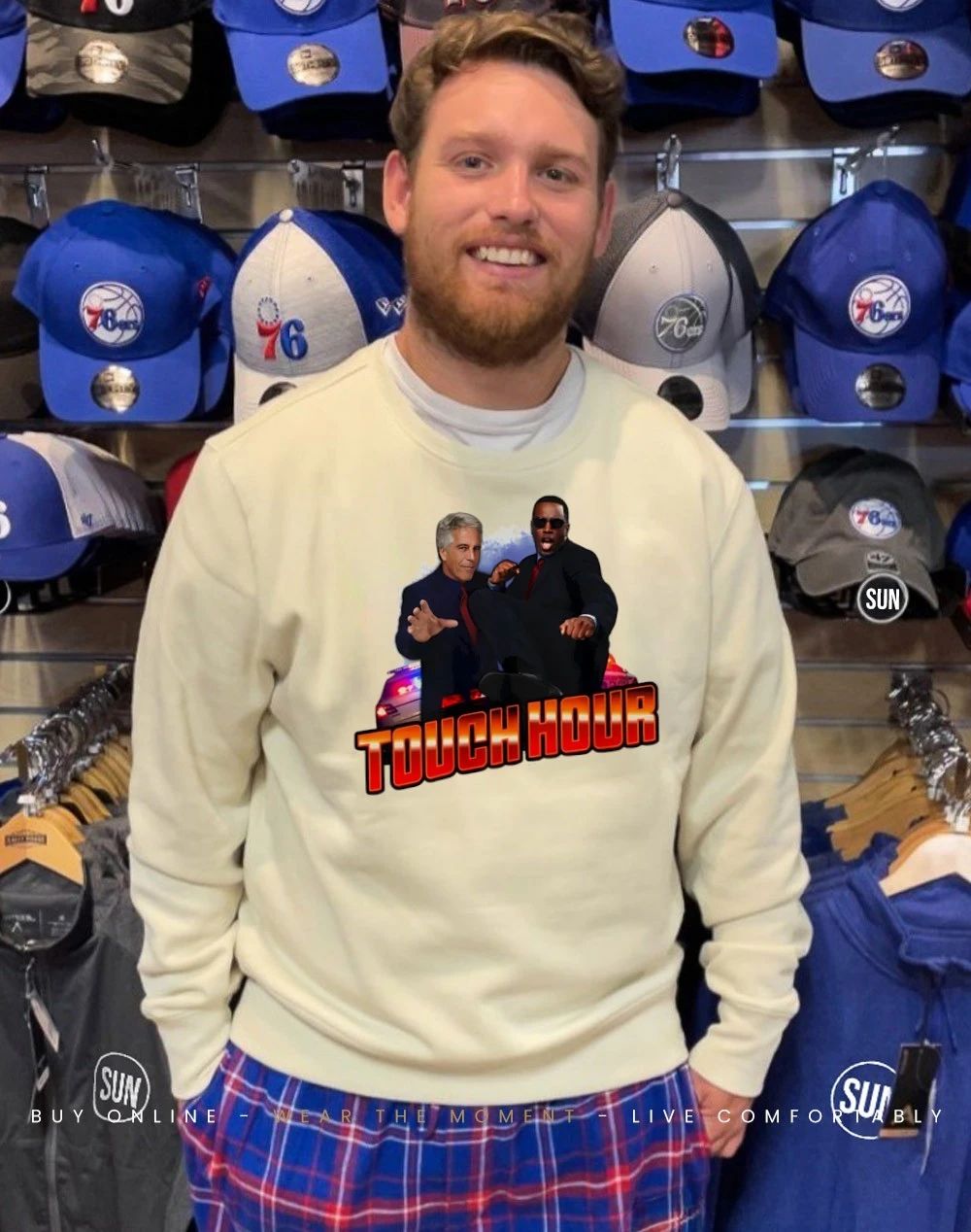 Touch Hour Epstein Diddy graphic shirt