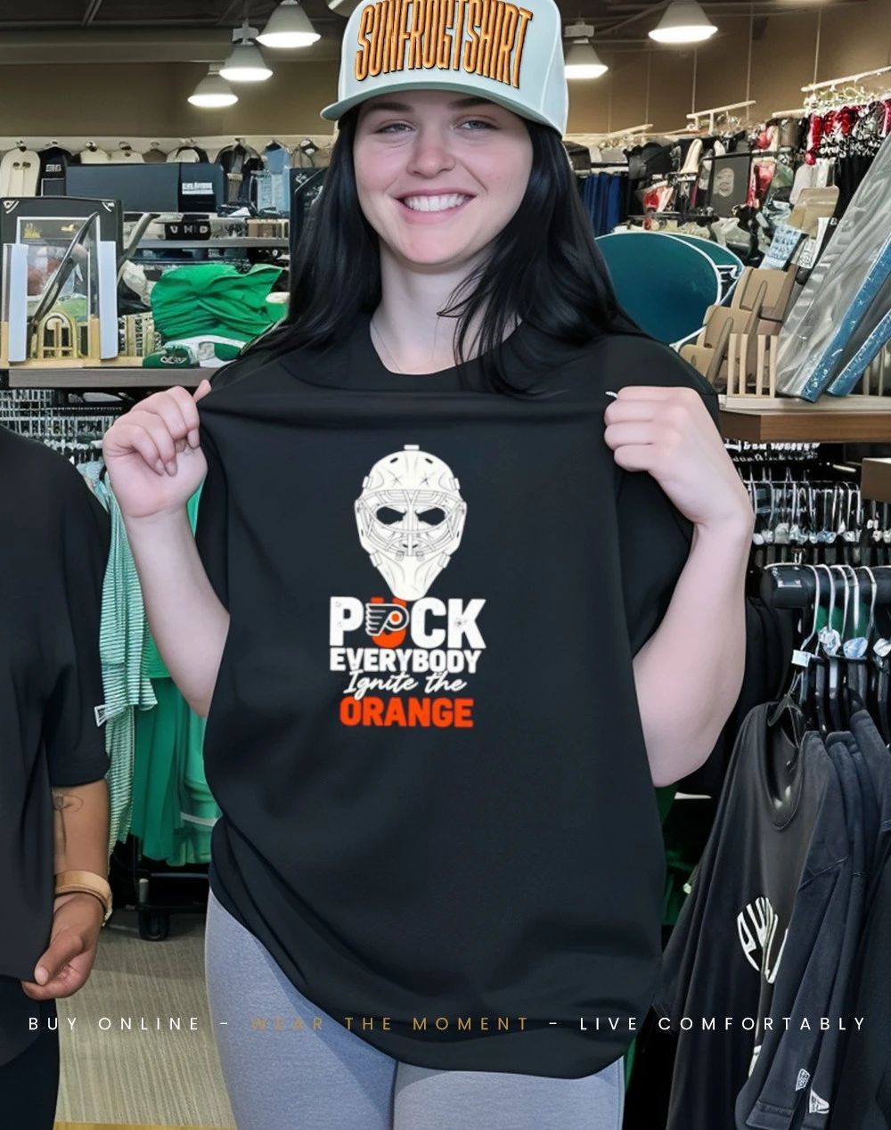 Philadelphia Flyers Believe Mask Flyers Puck Everybody Ignite The Orange shirt