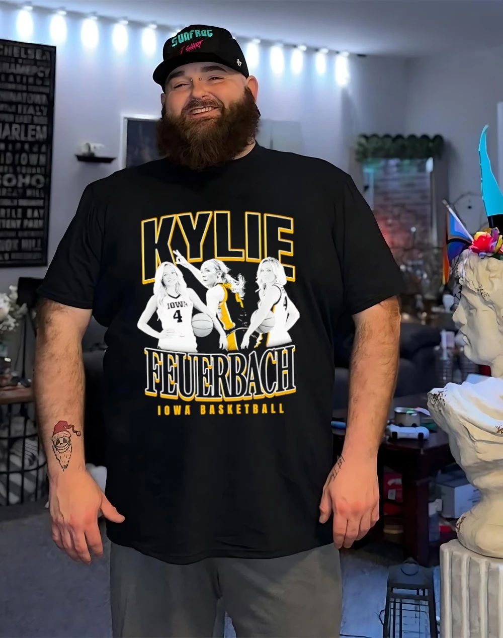 Kylie Feuerbach Iowa Hawkeyes Retro 90s shirt