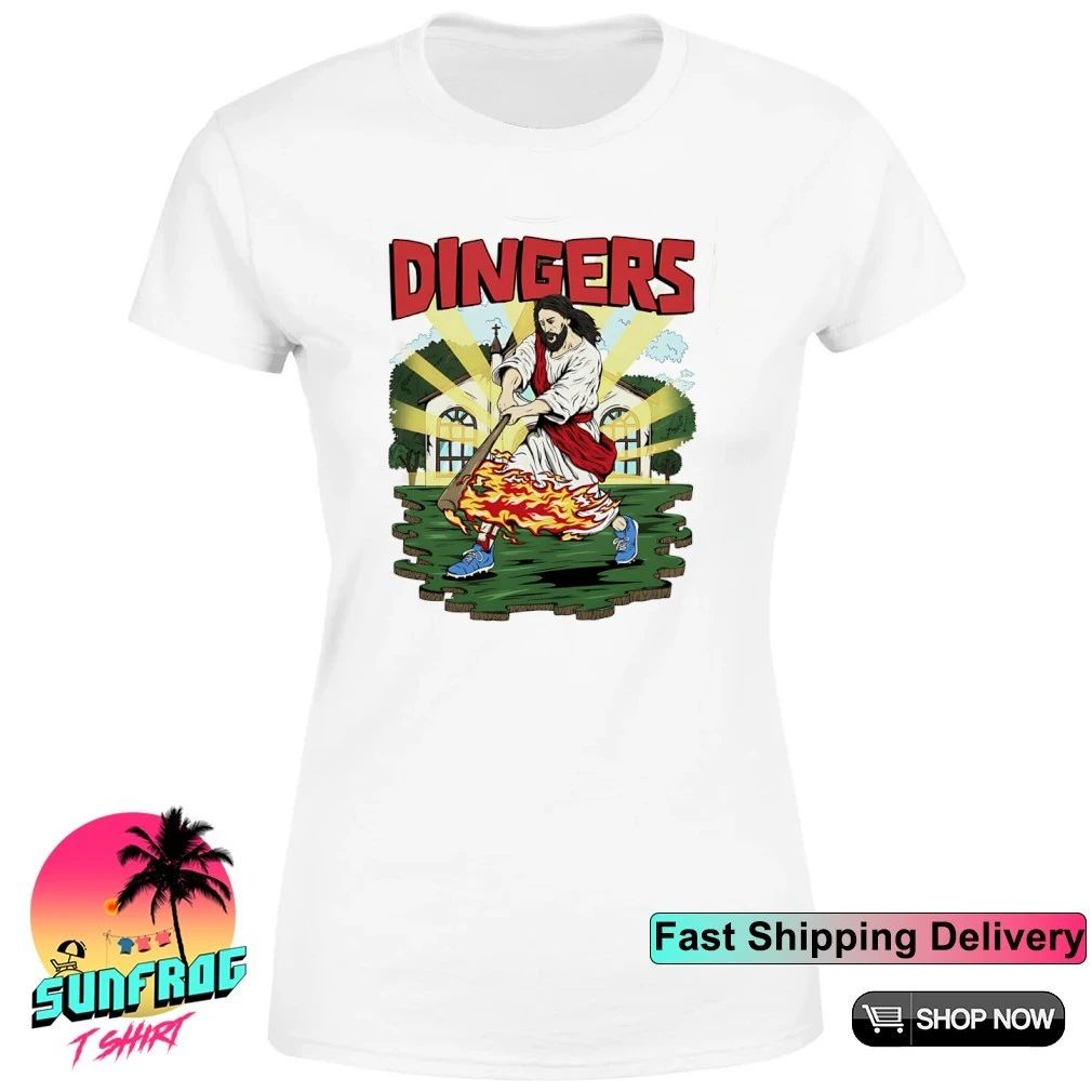 Jesus Hits Dingers Jesus Played Baseball graphic shirt