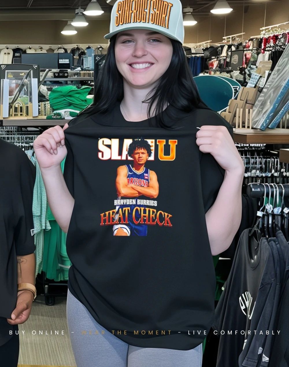 Brayden Burries Arizona Wildcats Slamu Heat Check Cover shirt