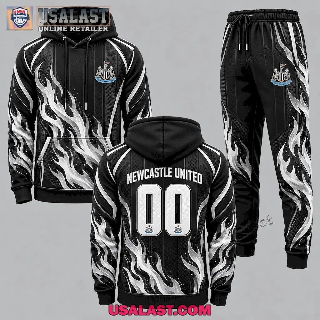 Newcastle United Personalized Tracksuit Hoodie And Jogger Pant Set