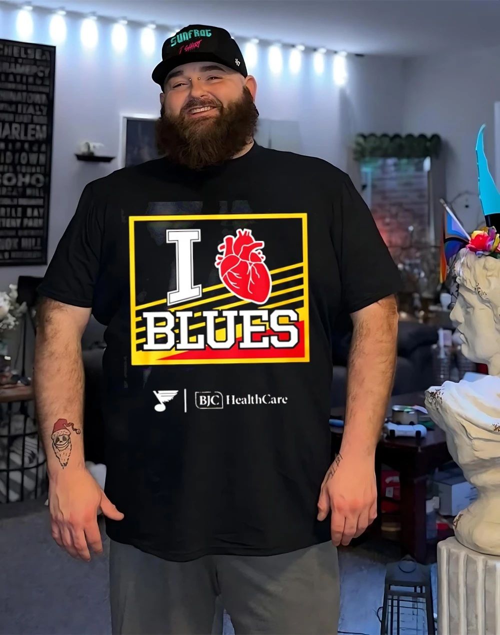 2025 Bjc Healthcare I Heart Blues Shirt