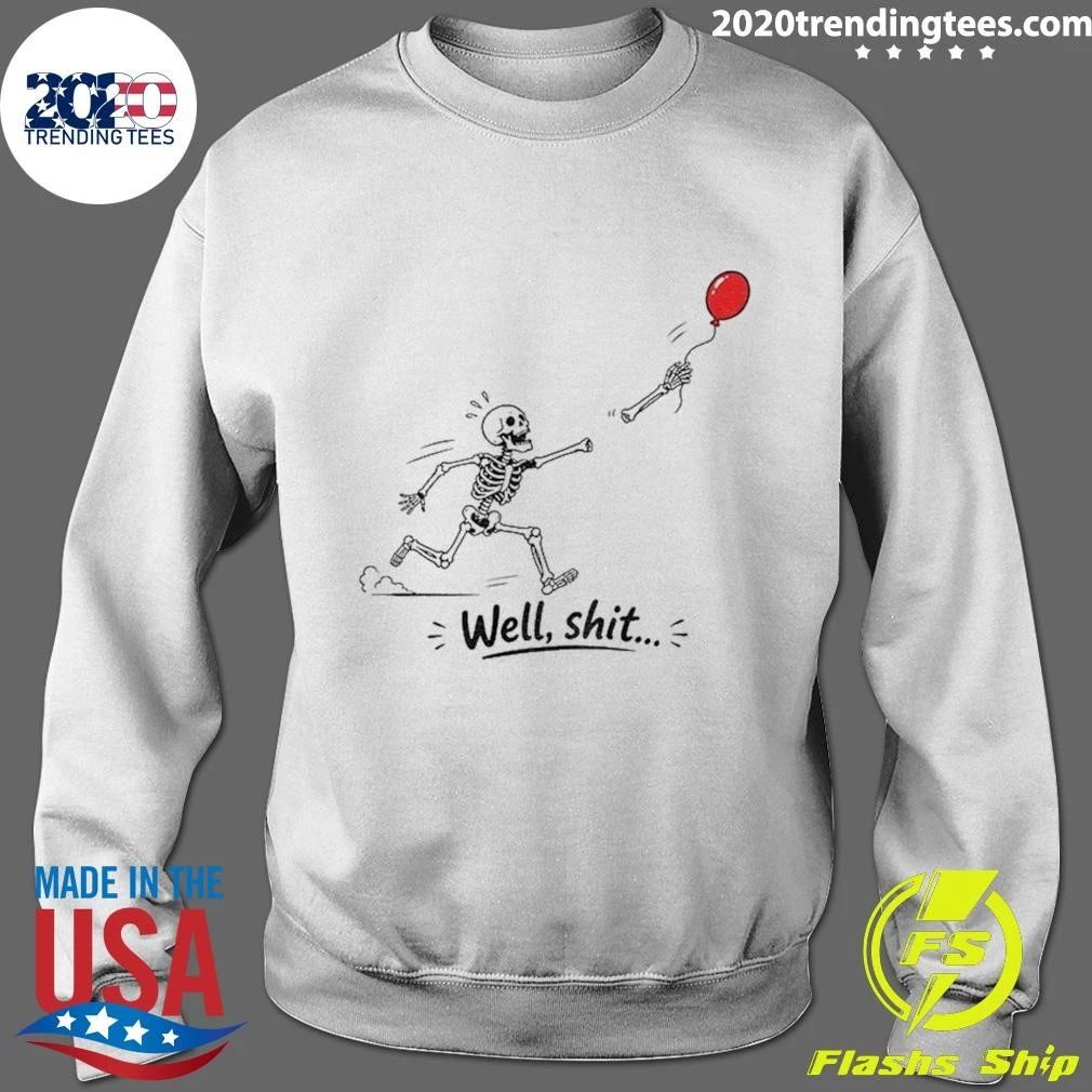 Skeleton Lost Balloon Dark Humor Halloween Shirt