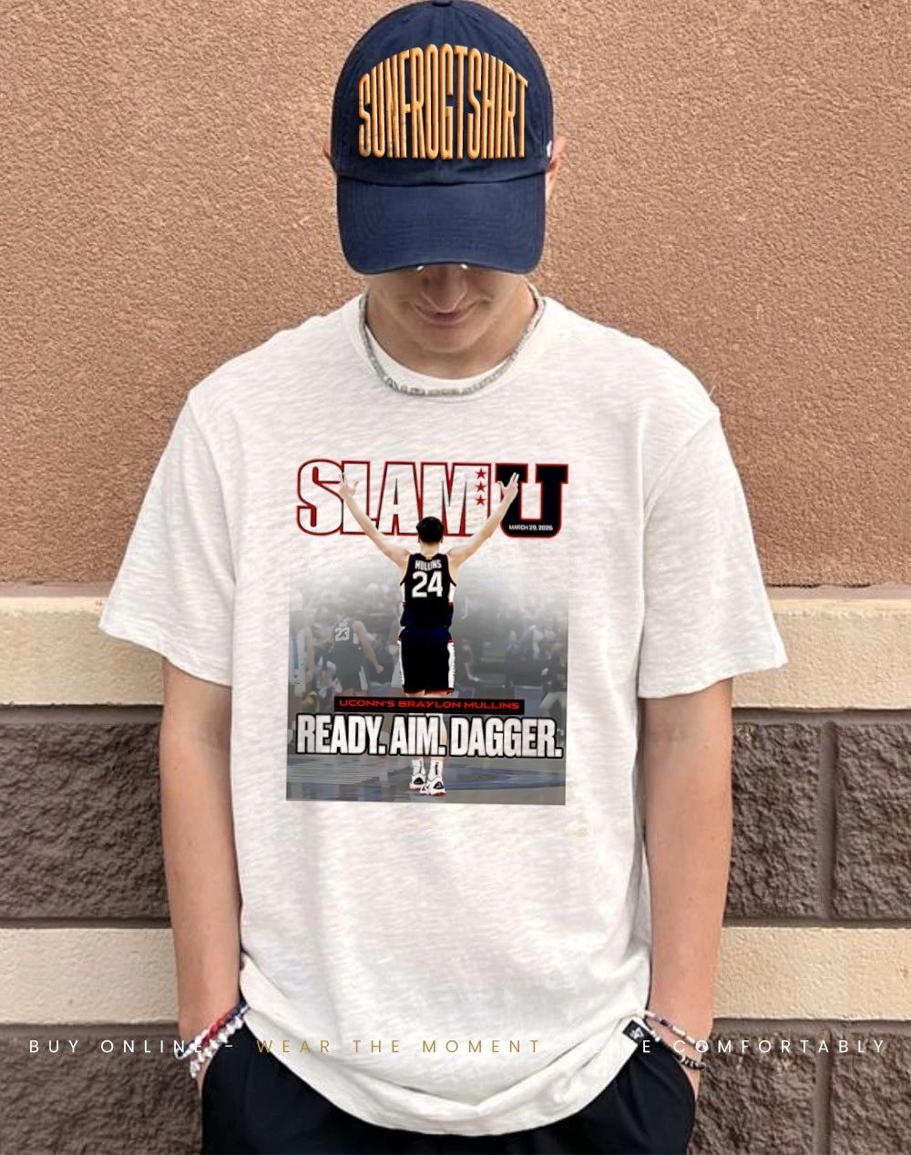 Braylon Mullins Uconn Basketball The Shot 2.0 Ready Aim Dagger Slam shirt