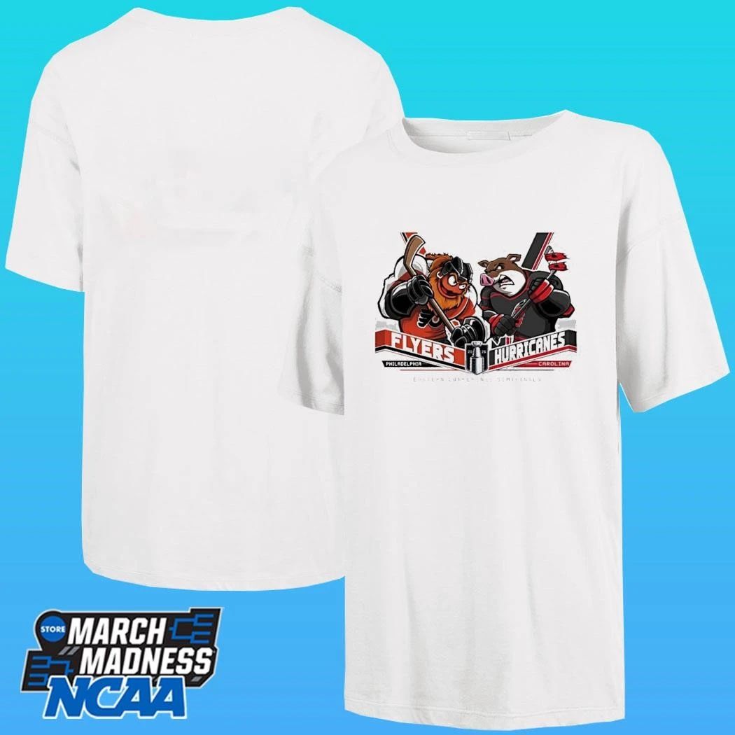Philadelphia Flyers Vs Carolina Hurricanes Hockey Mascot Eastern Conference Semifinals Shirt