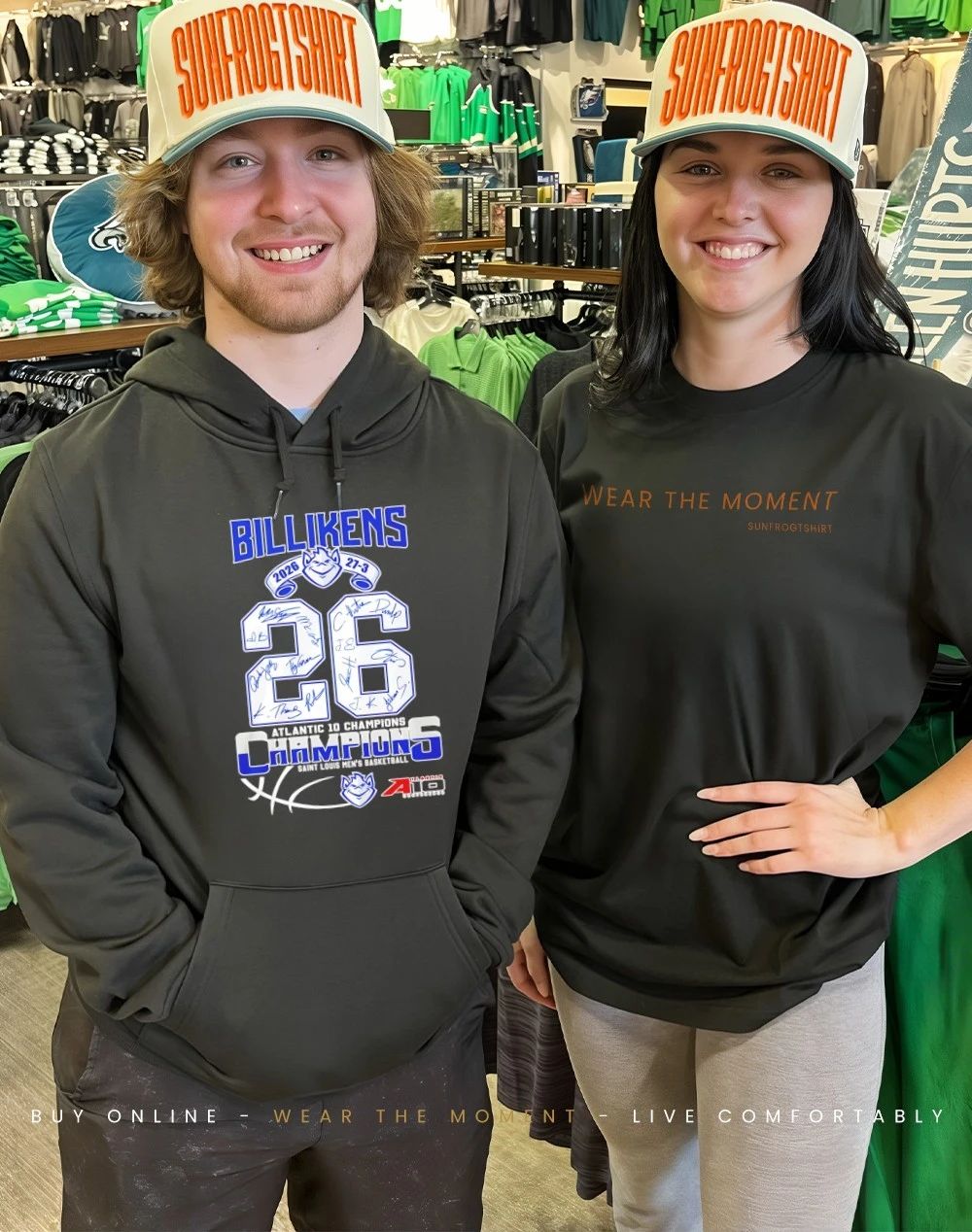 Saint Louis Billikens Men’s Basketball 2026 Atlantic 10 Champions signatures shirt